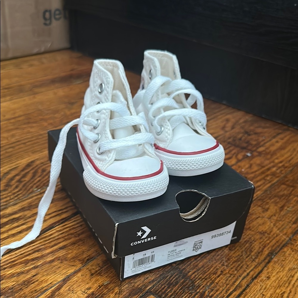 Converse Kids White High-Top Sneakers